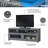 Grey Tv Stand For 65 Inch Tv With Glass Cabinet & Cord Management