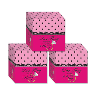 Boîte de faveur Bachelorette - 3¼ po x 3¼ po - paquet de 12
