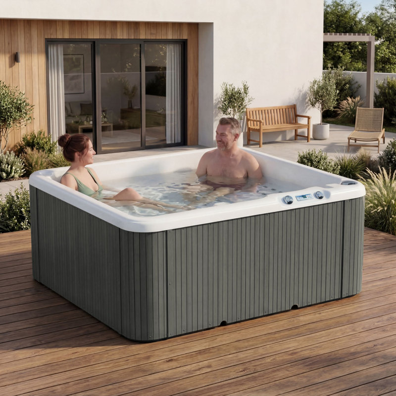 Lifesmart Spas LS350 Plus 115 Volt 5-Person 28-Jet Rectangle Plug and Play Hot Tub with Ozonator and FROG @ease-Ready Setup