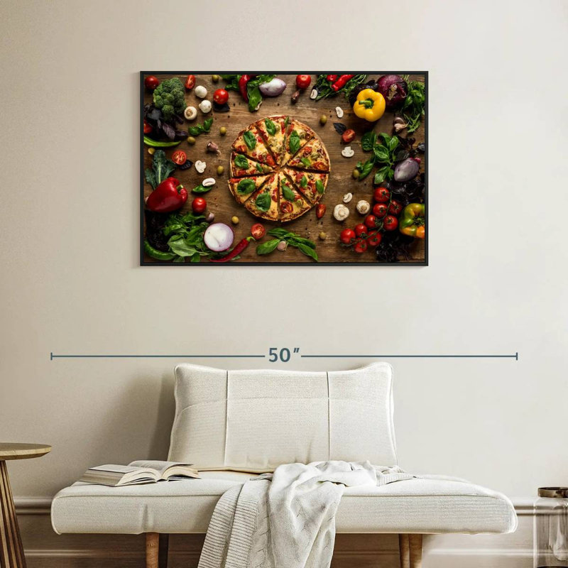 Yarlin Italian Pizza Slices, 25" H x 37" W