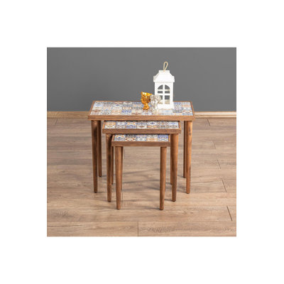 Minimalist Coffee Nesting Tables Set 3