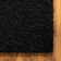Tapis noir de jais Santoshi