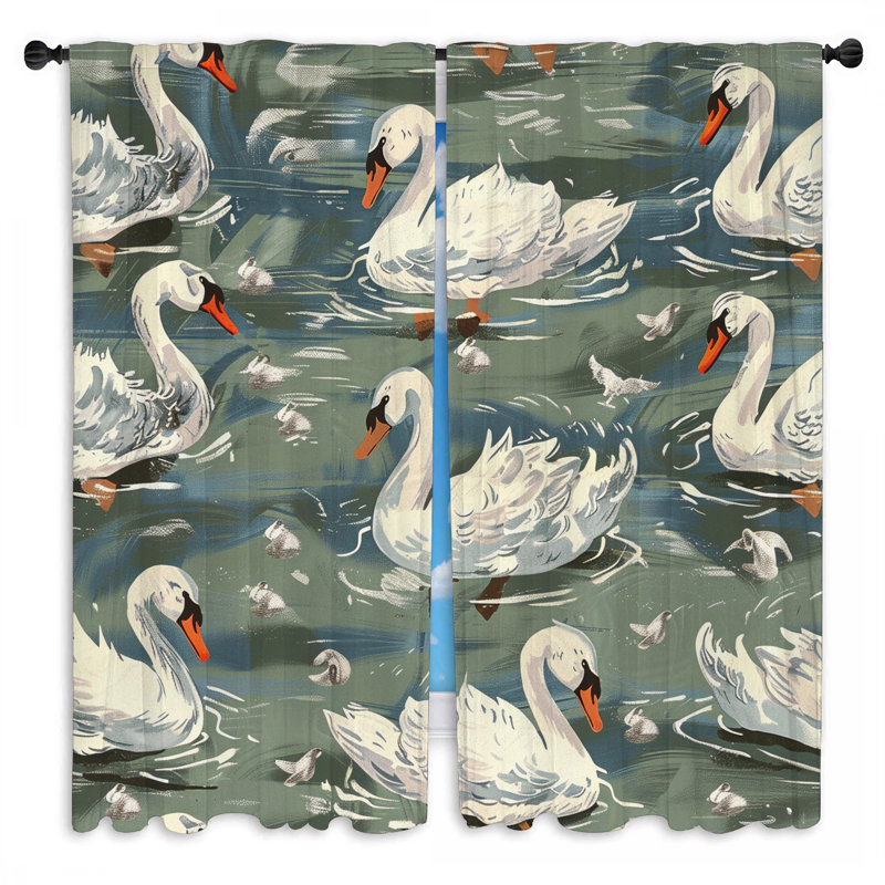 Rideaux de fenêtre Swans - 2 panneaux, L 40 po x L 82 po