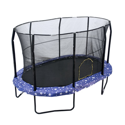 Jumpking Oval Backyard Trampoline with Safety Enclosure