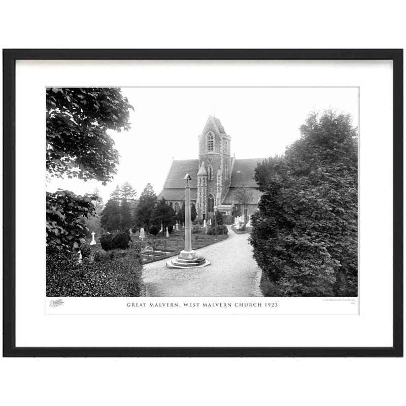 Great Malvern, West Malvern Church 1923 - Single Picture Frame Print, 45cm H x 60cm W x 2.3cm D