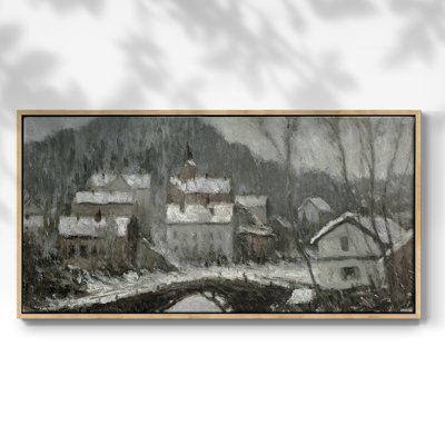Série paysage - CCXCVI - Toile tendue avec châssis encadré - Prêt à être accroché