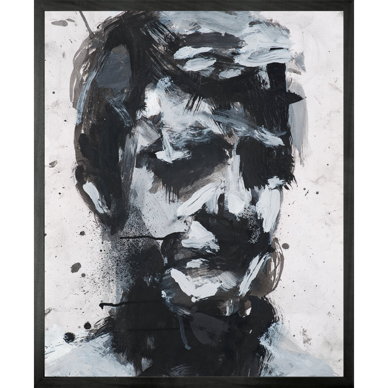 Self Portrait No. 9 by Harry Simmonds - Single Picture Frame Print on Canvas