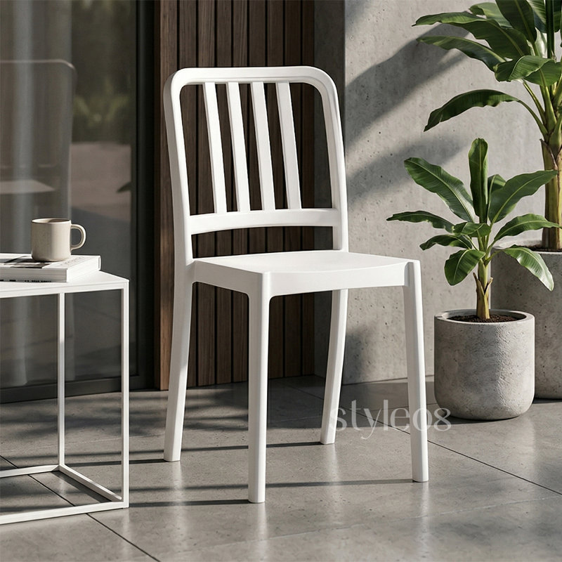 47cm H Side Chair, White