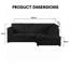 4 Seater Jumbo Cord Corner Sofa High Back Cushion including Foot Stool-1705694859-1677817547