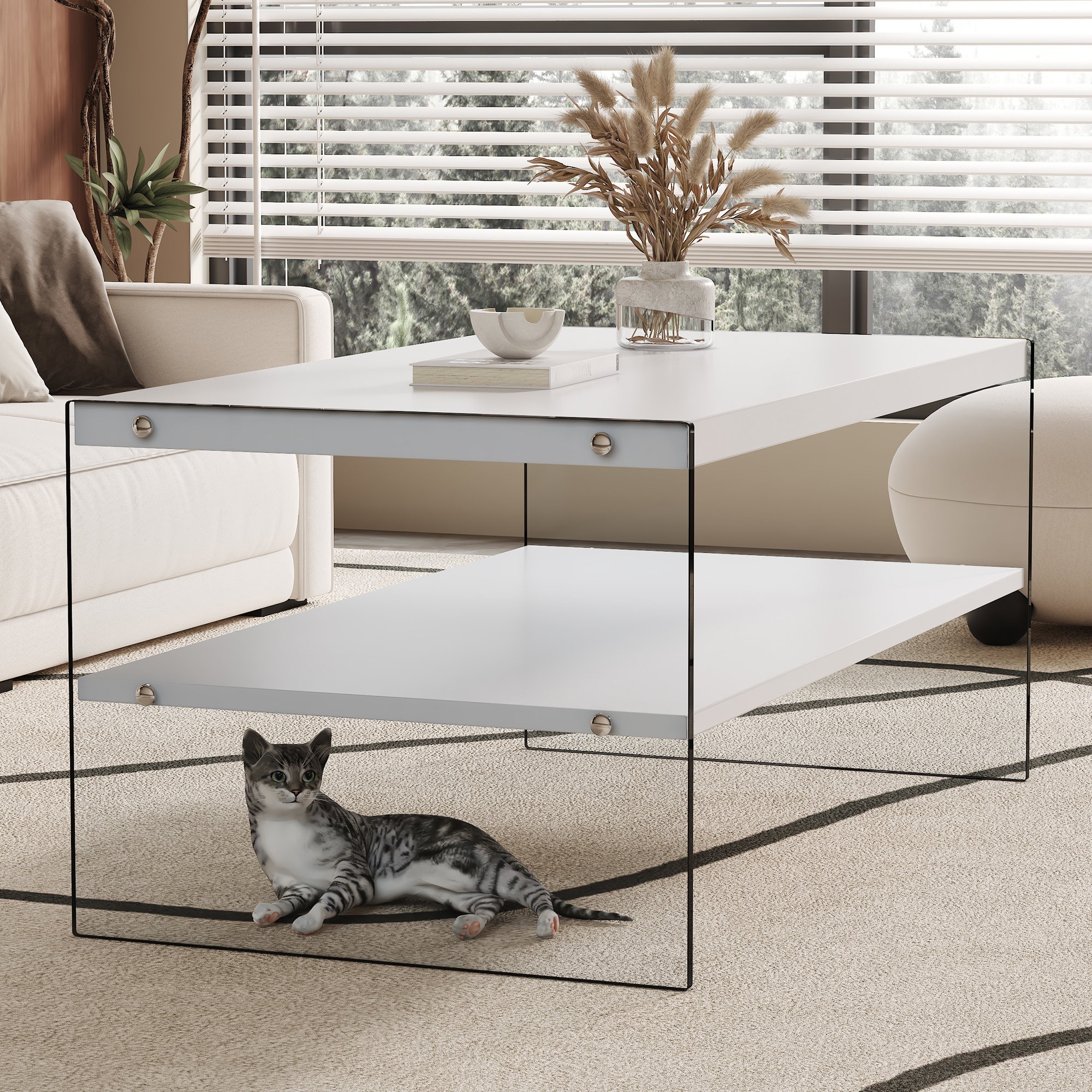 Wrought Studio™ Modern Minimalist Coffee Table | Wayfair