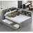  Solid Wood Platform Full Bed with Trundle and Storage Headboard-896484975