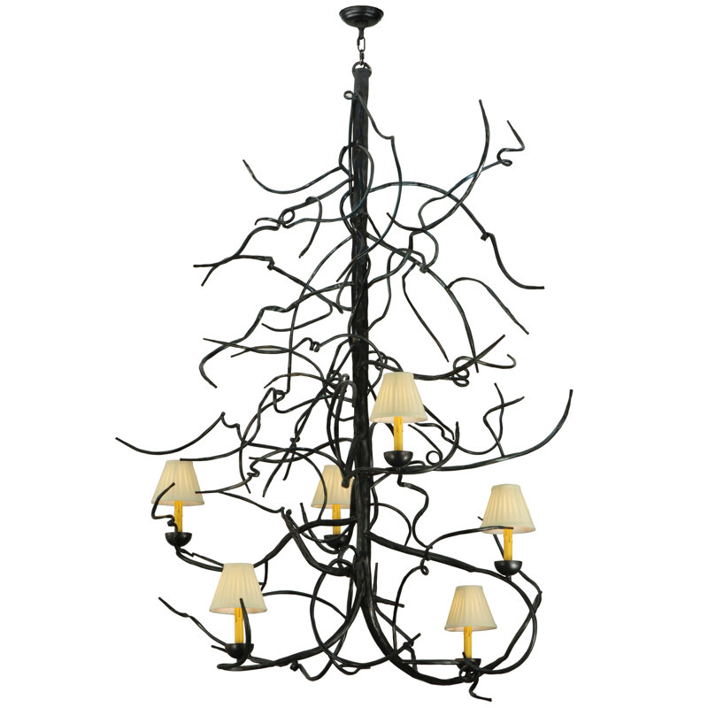 6 - Light Geometric Chandelier