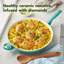 GreenPan Rio Healthy Ceramic Nonstick 13.5" Frying Pan Skillet with Helper Handle, Turquoise