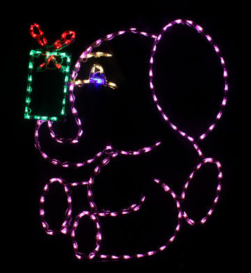 Toy Elephant with Present Holiday Lighted Display