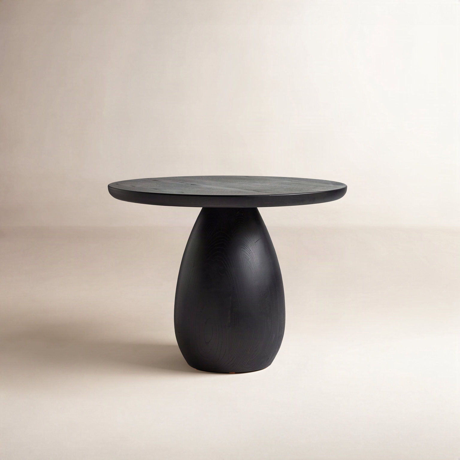 Julio End Table, Black Wash Ash Veneer, 17.75" H x 21.75" W x 21.75" D