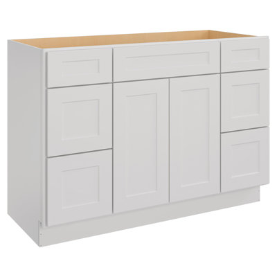 Cozy Design 34.5'' H Plywood Sink Base Cabinet Ready-to-Assemble