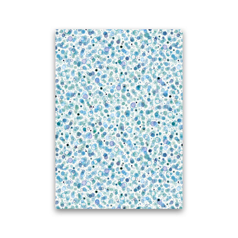 Cosmic Bubbles Blue - Print, No Framed, 42cm H x 30cm W x 1cm D