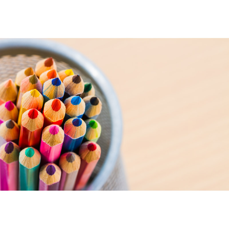 Coloured Pencils - Wrapped Canvas Print, 30cm H x 46cm W