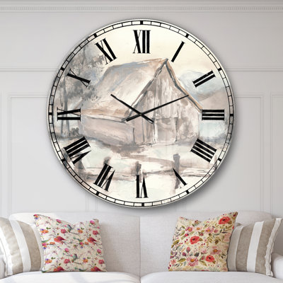 Swigart Farmhouse Barn Grey VII - Farmhouse wall clock