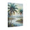 Plantes et fleurs, palmiers tropicaux, scène d'eau, paysage