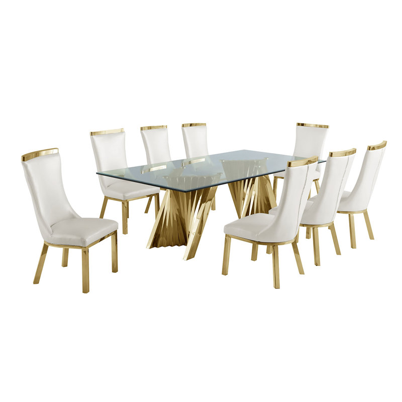 Ensemble repas pour 8 personnes, Or