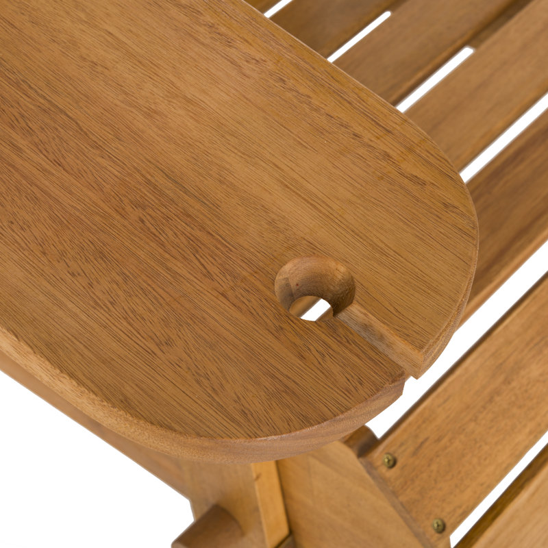 Chaise Adirondack en bois massif Boonville, Naturel