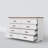 Commode double 8 tiroirs avec panneau supérieur brun rustique Astred