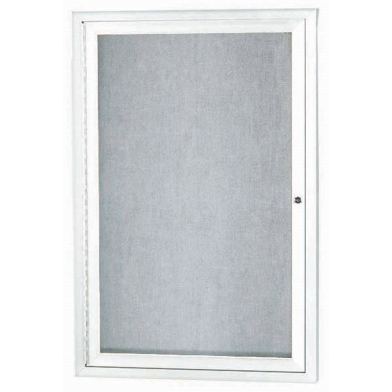 Tableau d'affichage mural extérieur pour l'extérieur, Blanc, Un, H 36 po x l 24 po