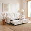 Canapé-lit coulissant en velours de 73 po, causeuse convertible avec matelas caché, conception peu encombrante-1761437644