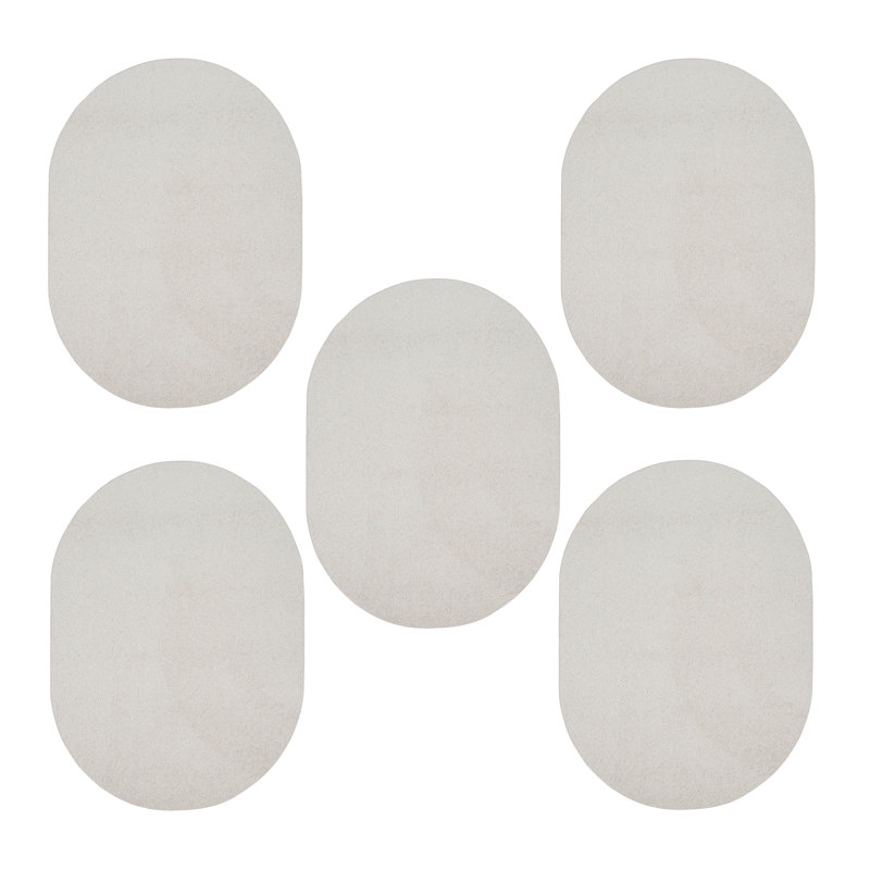 Ensemble de tapis intérieur / extérieur en polyester touffeté à la machine Slemp, Ovale 2 pi x 4 pi