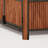 43"Walnut Fluted Wood Furniture Style Dog Crate for Large & Medium Dogs-198537441