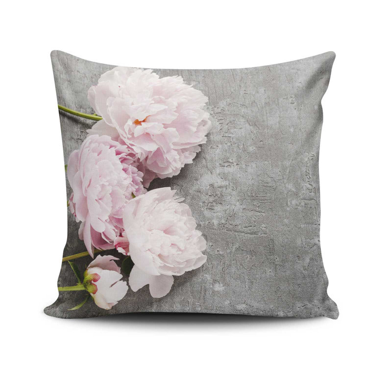 Ezzidi Decorative Cushion Cover, 17 x 17 Inches, 50% Cotton / 50% Polyester | Machine Washable at 104°F, Ironable, Concealed Zip Closure | Perfect for Living Room, Bedroom, and Stylish Home Décor