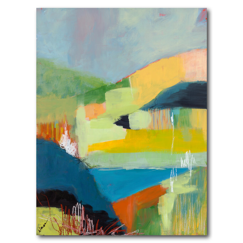 Reproduction d’art sur toile tendue « coastal hills », H 20 po x l 16 po x P 1,5 po