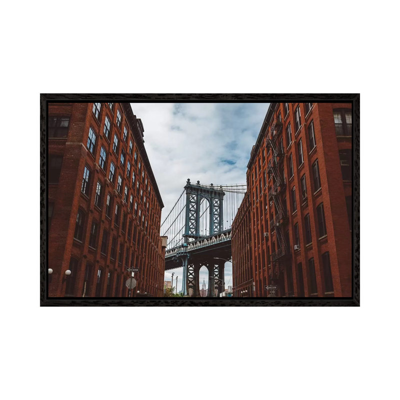 New York Love II by Bethany Young - Print on Canvas, 66.04cm H x 101.6cm W x 3.81cm D, Black Framed