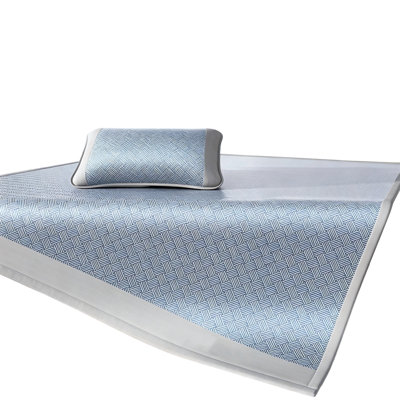 Ice Silk Cooling Mat Ice Silk Bed Sheet With Fitted Style Soft Foldable Mattress Cover For Summer Sleep