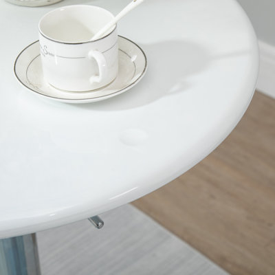 Andren Round Metal Outdoor Bar Table , 61cm cm W 61cm cm D