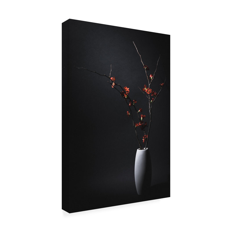 Daisuke Kiyota, coing japonais, art sur toile, H 12 po x l 19 po