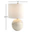 Lampe sphère en marbre - blanc