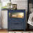 17.7"W 2-Drawer Nightstand With Light-796780066