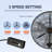 VEVOR 29.1'' Oscillating Wall Mounted Fan Fan