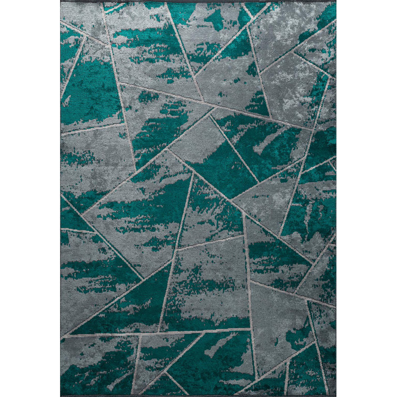 Rapture Geometric Shapes Area Rug, Rectangle 6'7" x 8'3"
