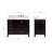 Cambridge Single Bathroom Vanity with Carrara Marble Top-88398682-88398683