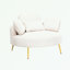 Fauteuils d'appoint en velours côtelé avec repose-pieds-911091822