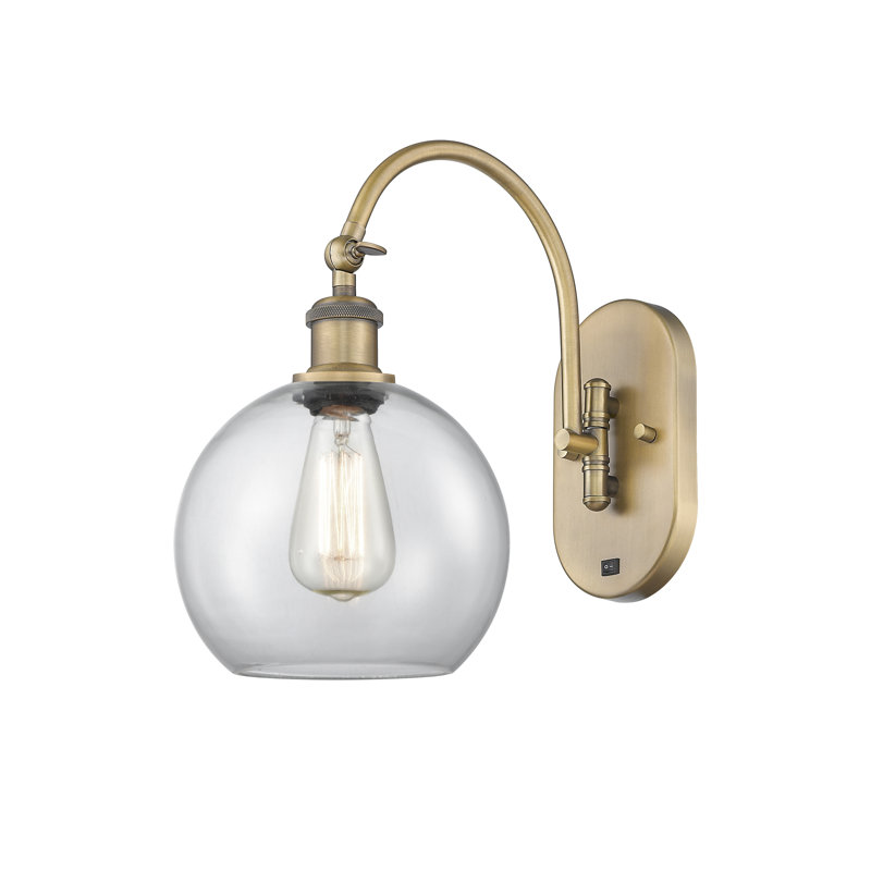 Ellington Swing Arm Sconce, Incandescent, Brushed Brass