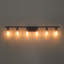 Luminaire de salle de bain à intensité variable en acier à 6 lumières Knudson-103067830