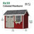 Colonial Pinehurst Outdoor Wood Storage Shed-430311777-430311781