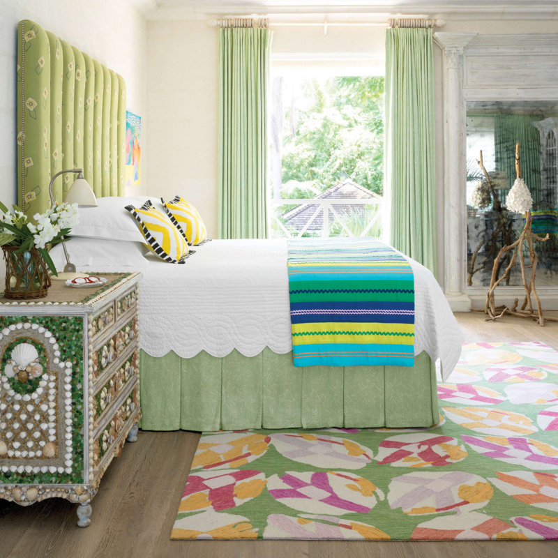 Power Shake Scallop White Quilt, Full/Queen Quilt