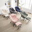 Chaise paresseuse rose avec structure et design confortable, pour salle de jeux, étable de lecture moderne, rangement latéral