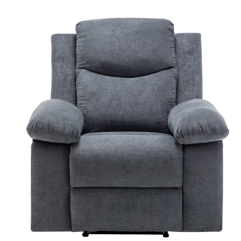 Clizia Recliner, Dark Gray Velvet