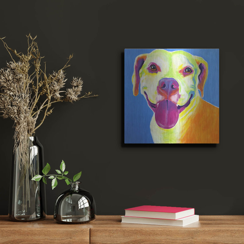 «Pit Bull - Daisy» par Dawg Painter, H 12 po x l 12 po